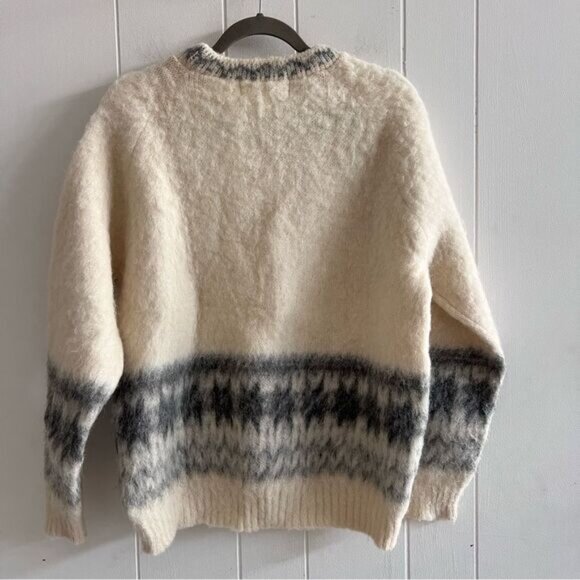 Vintage Icelandic 100% New Wool Sweater - Picture 7 of 8